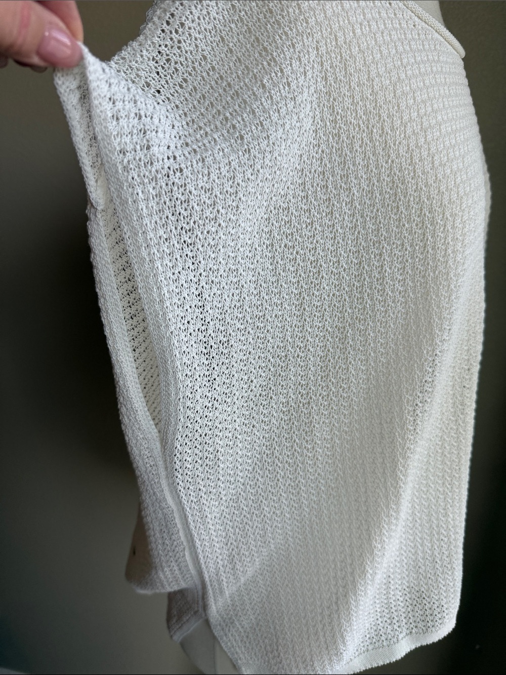 Eileen Fischer Women's White Knit Sweater Top - Picture 3 of 7